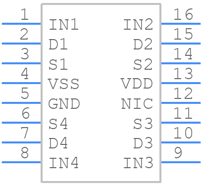 ADG1612BRUZ - Analog Devices - PCB symbol