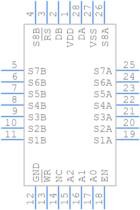 ADG527AKPZ - Analog Devices - PCB symbol