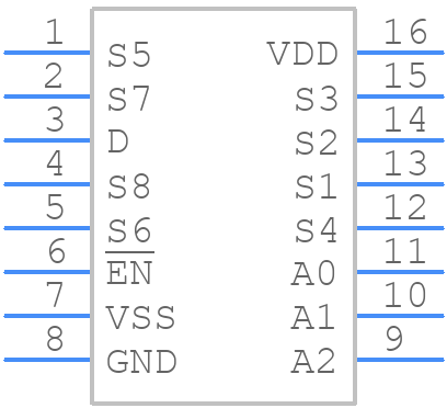 ADG658YRUZ-REEL7 - Analog Devices - PCB symbol