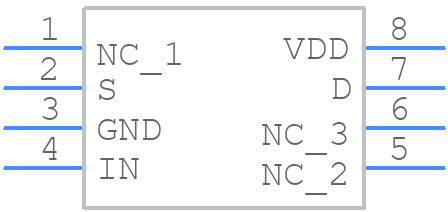 ADG751ARMZ - Analog Devices - PCB symbol