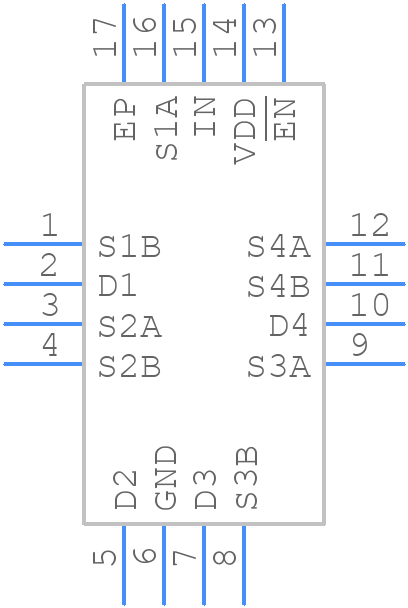 ADG774ABCPZ-R2 - Analog Devices - PCB symbol