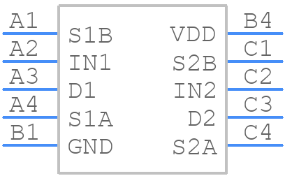 ADG787BCBZ-500RL7 - Analog Devices - PCB symbol