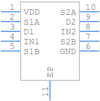 ADG787BCPZ-500RL7 - Analog Devices - PCB symbol