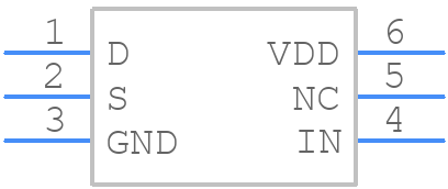 ADG801BRTZ-500RL7 - Analog Devices - PCB symbol