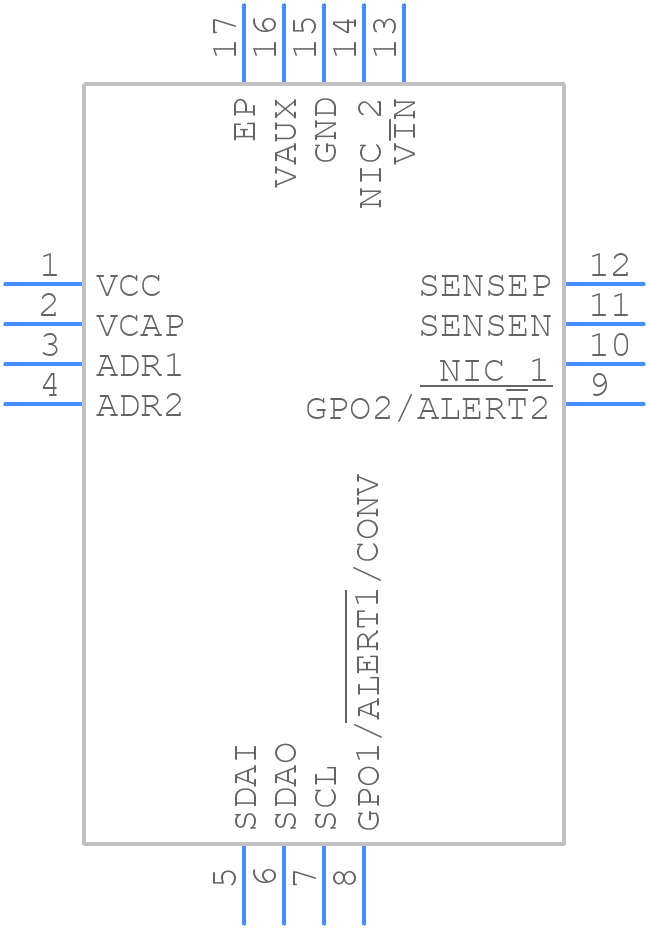 ADM1293-1AACPZ - Analog Devices - PCB symbol
