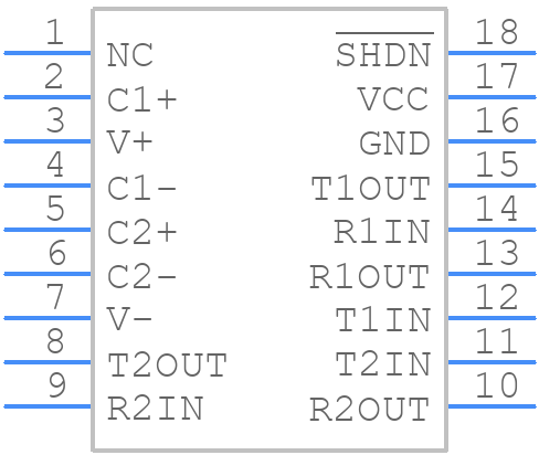 ADM222ANZ - Analog Devices - PCB symbol