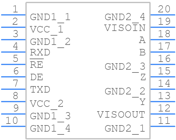 ADM2582EBRWZ-REEL7 - Analog Devices - PCB symbol