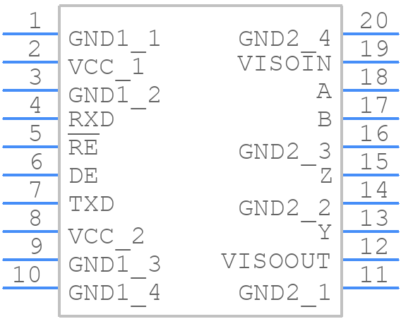 ADM2587EBRWZ-REEL7 - Analog Devices - PCB symbol