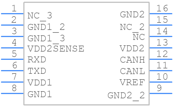 ADM3054BRWZ - Analog Devices - PCB symbol
