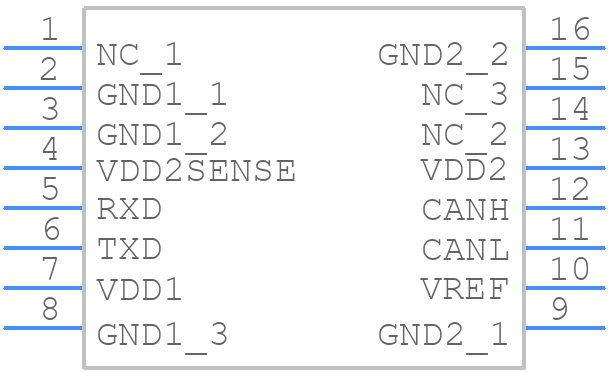 ADM3054BRWZ - Analog Devices - PCB symbol