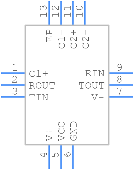 ADM3101EACPZ-250R7 - Analog Devices - PCB symbol