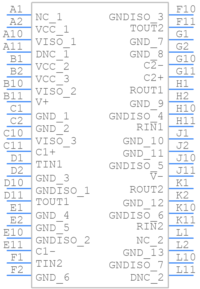 ADM3252EABCZ - Analog Devices - PCB symbol