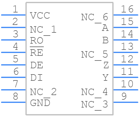 ADM3491ARUZ-1 - Analog Devices - PCB symbol