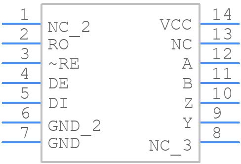 ADM489ABRZ - Analog Devices - PCB symbol