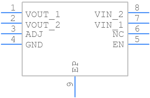 ADP125ARHZ-R7 - Analog Devices - PCB symbol