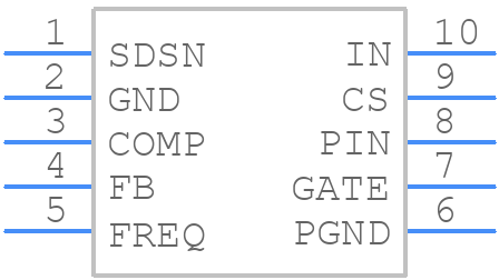 ADP1621ARMZ-R7 - Analog Devices - PCB symbol