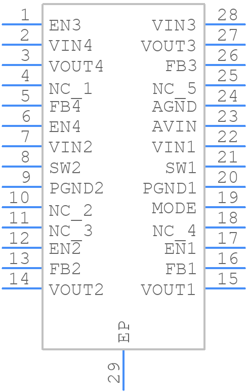 ADP5034AREZ - Analog Devices - PCB symbol
