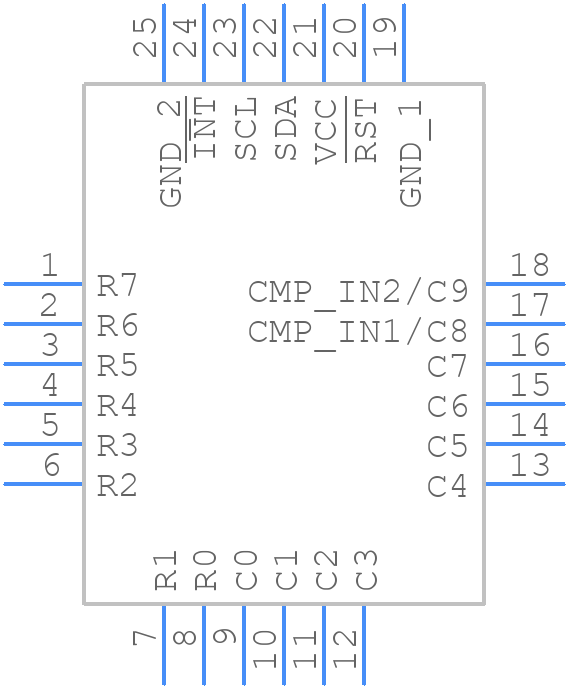 ADP5588ACPZ-R7 - Analog Devices - PCB symbol
