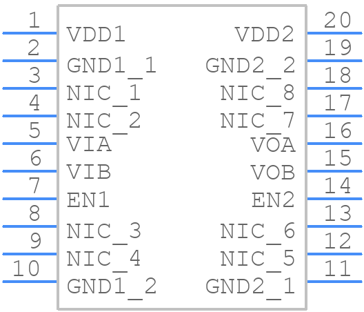 ADUM1245ARSZ - Analog Devices - PCB symbol