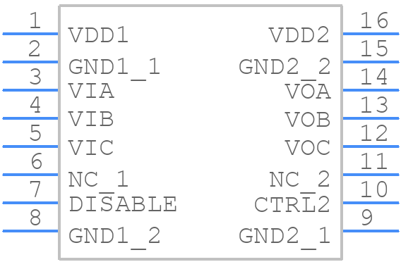 ADUM1310ARWZ - Analog Devices - PCB symbol