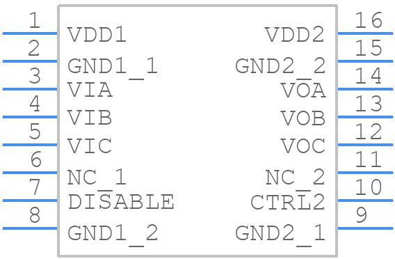 ADUM1310BRWZ - Analog Devices - PCB symbol