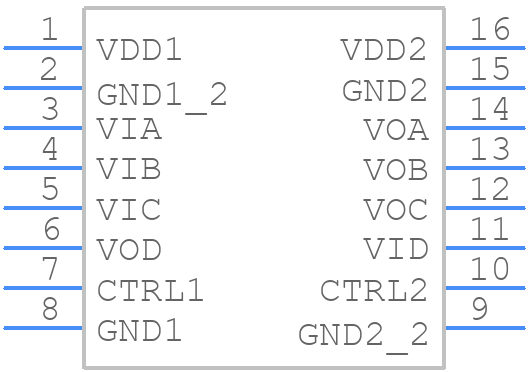 ADUM1411ARWZ - Analog Devices - PCB symbol