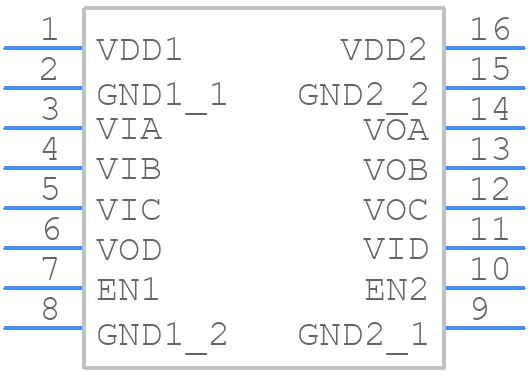 ADUM1441ARQZ - Analog Devices - PCB symbol