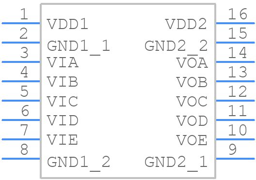 ADUM1510BRWZ - Analog Devices - PCB symbol