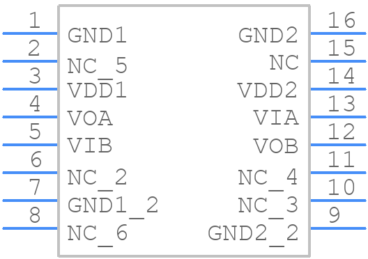 ADUM2201BRIZ - Analog Devices - PCB symbol