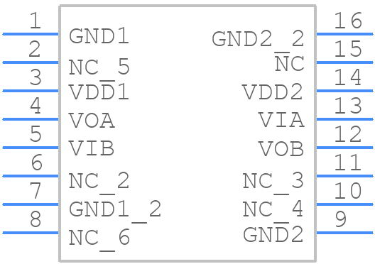 ADUM2201BRWZ - Analog Devices - PCB symbol