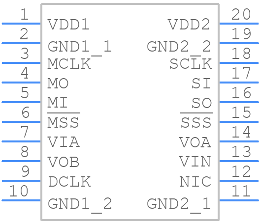 ADUM3150BRSZ - Analog Devices - PCB symbol