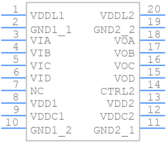 ADUM3480ARSZ - Analog Devices - PCB symbol