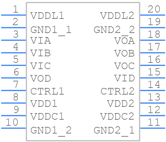 ADUM3481BRSZ - Analog Devices - PCB symbol