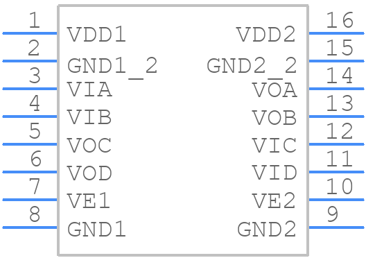 ADUM4402CRIZ - Analog Devices - PCB symbol