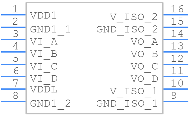 ADUM5400CRWZ - Analog Devices - PCB symbol