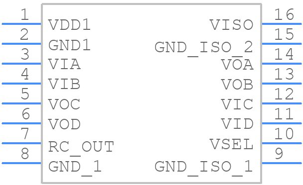 ADUM5402ARWZ - Analog Devices - PCB symbol