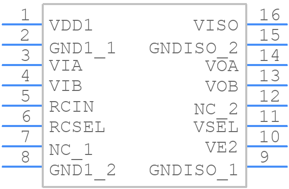 ADUM6200CRWZ - Analog Devices - PCB symbol