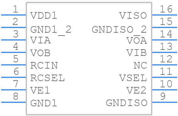 ADUM6201CRIZ - Analog Devices - PCB symbol