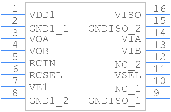 ADUM6202CRWZ - Analog Devices - PCB symbol