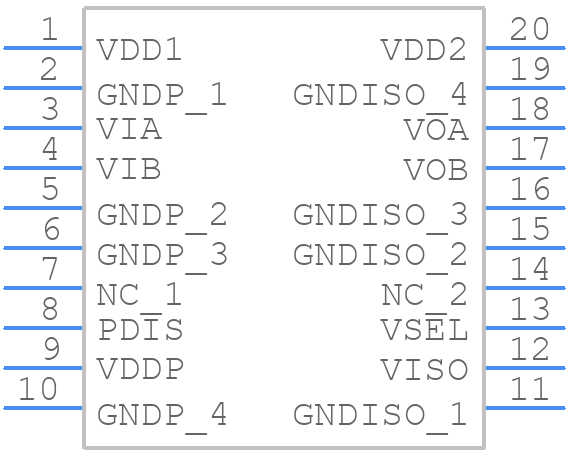 ADUM6211BRSZ - Analog Devices - PCB symbol
