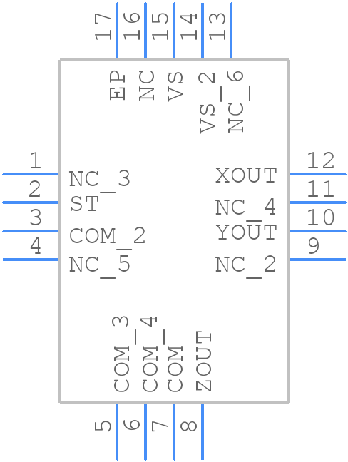 ADXL325BCPZ - Analog Devices - PCB symbol