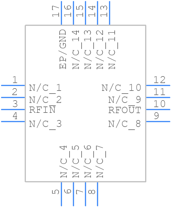 HMC311LP3E - Analog Devices - PCB symbol