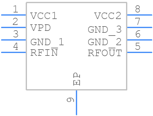 HMC407MS8GE - Analog Devices - PCB symbol