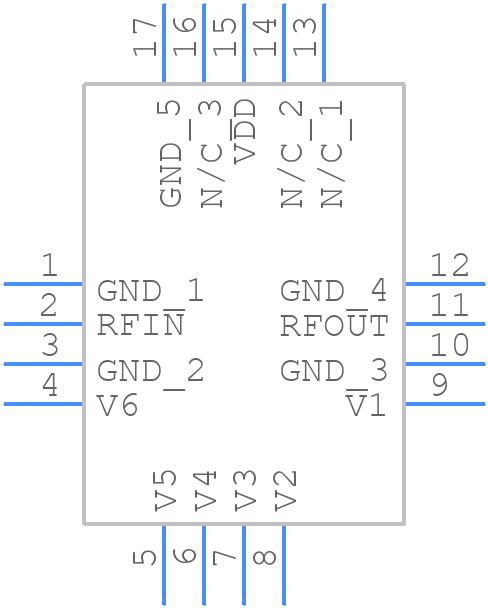 HMC425LP3E - Analog Devices - PCB symbol