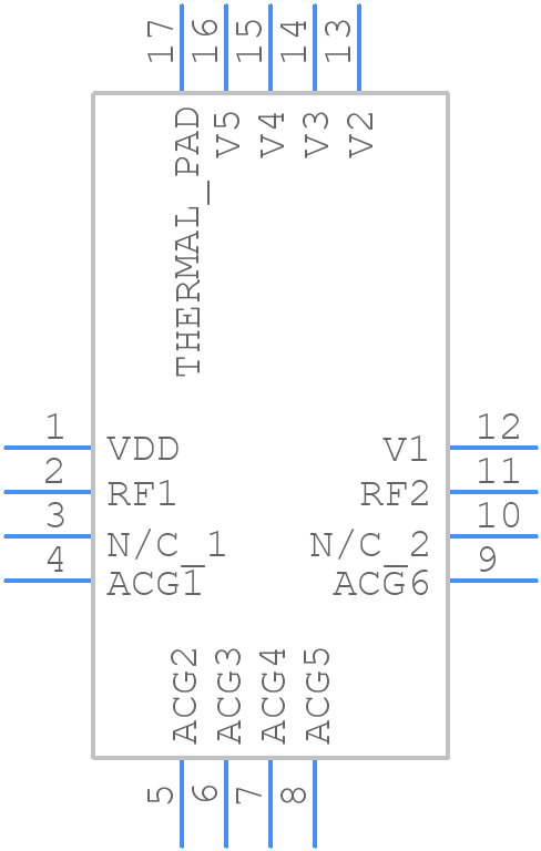 HMC470LP3E - Analog Devices - PCB symbol