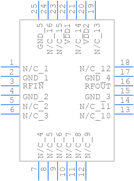 HMC575LP4E - Analog Devices - PCB symbol