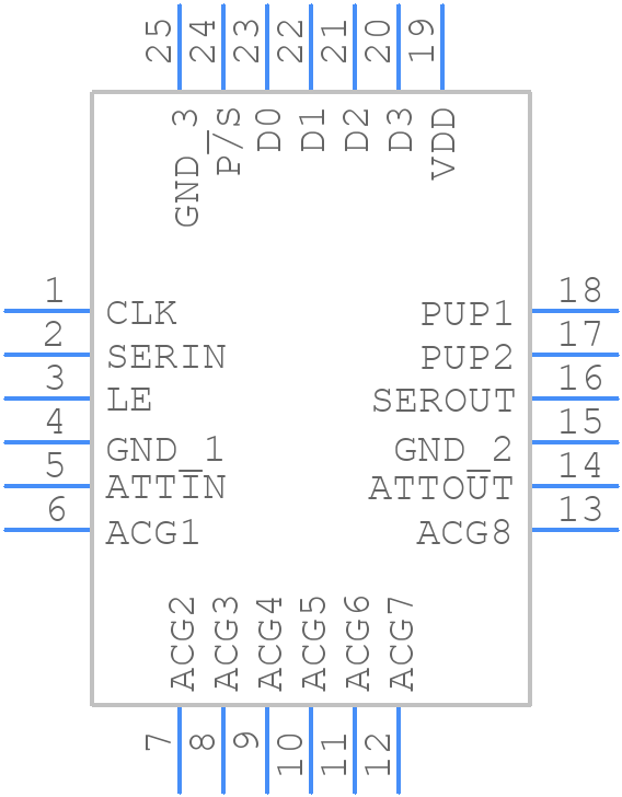 HMC629LP4E - Analog Devices - PCB symbol