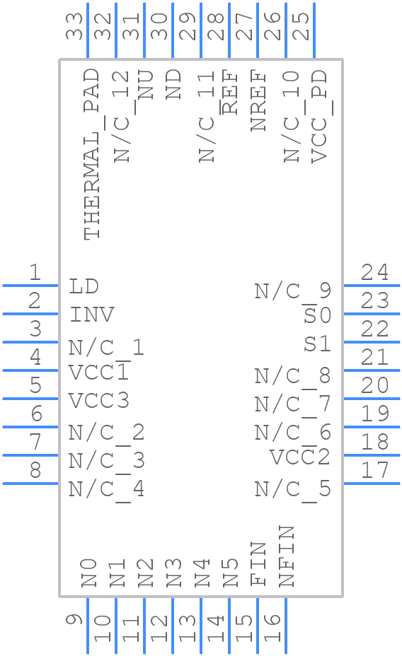HMC698LP5E - Analog Devices - PCB symbol