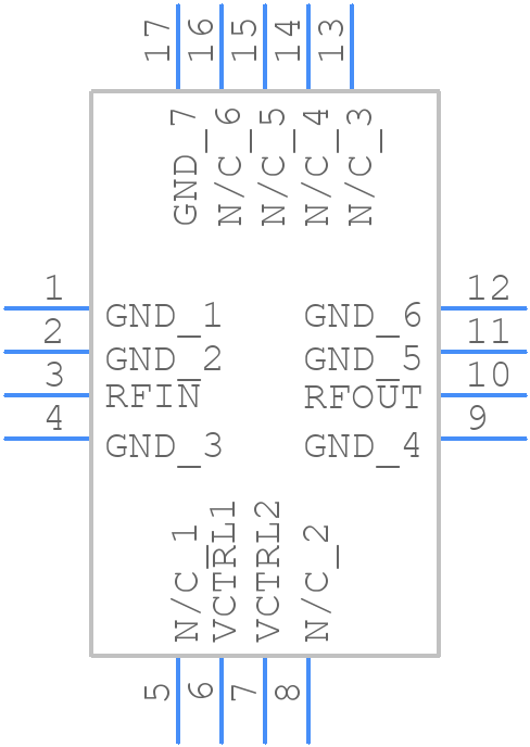 HMC712LP3CE - Analog Devices - PCB symbol