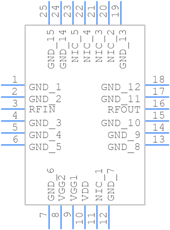 HMC753LP4E - Analog Devices - PCB symbol
